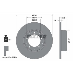 Disc frana TEXTAR