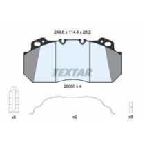 Set placute frana,frana disc TEXTAR