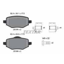 Set placute frana,frana disc TEXTAR