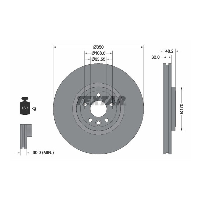 Disc frana TEXTAR