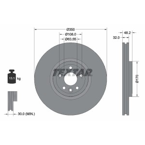 Disc frana TEXTAR