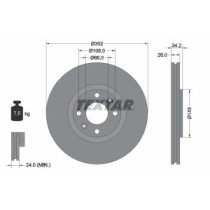 Disc frana TEXTAR