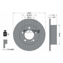 Disc frana TEXTAR