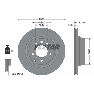 Disc frana TEXTAR