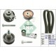 Set curea de distributie INA pentru AUDI A2, SEAT ALTEA, CORDOBA, IBIZA II-IV, LEON 1.4/1.6, curea + pinion, 130 dinti, latime 20mm, 17mm