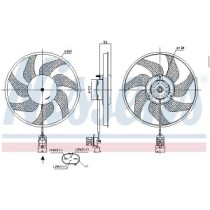 Ventilator, radiator NISSENS