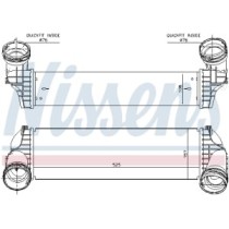 Intercooler, compresor NISSENS