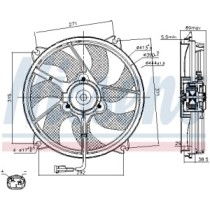 Ventilator, radiator NISSENS