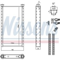 Schimbator caldura, incalzire habitaclu NISSENS
