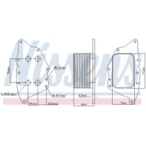 Radiator ulei, ulei motor NISSENS
