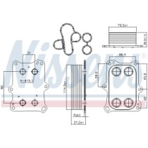 Radiator ulei, ulei motor NISSENS