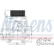 Radiator ulei, ulei motor NISSENS