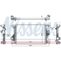 Intercooler, compresor NISSENS