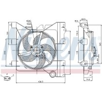 Ventilator, radiator NISSENS