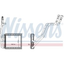 Schimbator caldura, incalzire habitaclu NISSENS