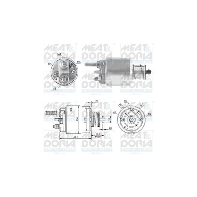 Solenoid, electromotor MEAT & DORIA