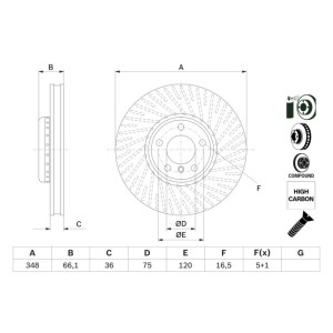 Disc frana BOSCH