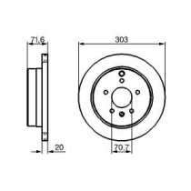 Disc frana BOSCH