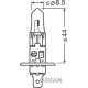 Bec far faza lunga OSRAM H1 12V 100W P14,5S Super Bright halogen cutie 1buc fără certificare aprobare