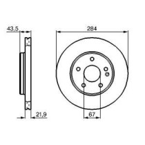 Disc frana BOSCH