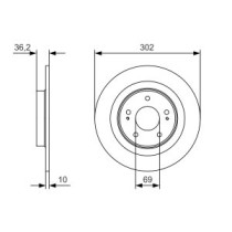 Disc frana BOSCH