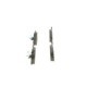 Set placute frana fata BOSCH pentru HONDA ACCORD VIII, CIVIC IX, CIVIC X 1.0-2.4, dimensiuni 57.2 mm x 155.1 mm x 17.05 mm