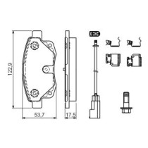 Set placute frana,frana disc BOSCH