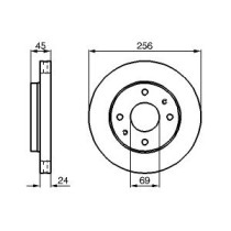 Disc frana BOSCH