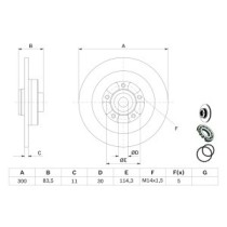 Disc frana BOSCH