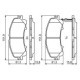 Set placute frana fata BOSCH pentru INFINITI Q50, Q60, QX50 II; NISSAN X-TRAIL III; RENAULT KOLEOS II 1.3-3.5H 04.13, dimensiuni 61.3mm x 151.9mm x 15.8mm