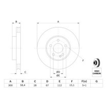 Disc frana BOSCH