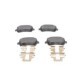 Set placute frana spate BOSCH pentru AUDI A3, TT; SEAT LEON, SKODA OCTAVIA III, VW GOLF V, GOLF VI, dimensiuni 56.0mm x 105.5mm x 17.2mm