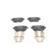 Set placute frana spate BOSCH pentru AUDI A3, TT; SEAT LEON, SKODA OCTAVIA III, VW GOLF V, GOLF VI, dimensiuni 56.0mm x 105.5mm x 17.2mm