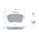 Set placute frana fata BOSCH pentru VOLVO S40 I, V40; MITSUBISHI CARISMA, COLT CZC VI, COLT VI; SMART FORFOUR 1.3-2.0 05.95-06.12