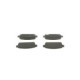 Set placute frana spate BOSCH pentru CHEVROLET AVEO, CRUZE, ORLANDO, TRAX, VOLT; OPEL AMPERA, ASTRA J, MOKKA, ZAFIRA C 42.6mm x 116.5mm x 15.8mm