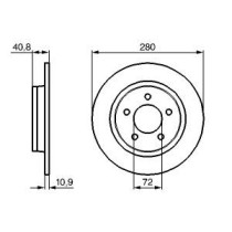 Disc frana BOSCH