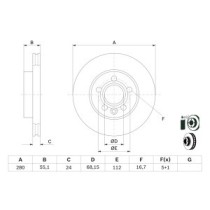 Disc frana BOSCH