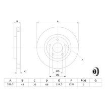 Disc frana BOSCH