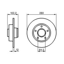 Disc frana BOSCH