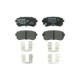 Set placute frana spate BOSCH cu instructiuni montare si tampon amortizare pentru HYUNDAI ACCENT III, I20, I30, IX20, IX35, KONA, SONATA VI, KIA CEE&apos;D 1.0-2.7