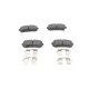 Set placute frana spate BOSCH cu instructiuni montare si tampon amortizare pentru HYUNDAI ACCENT III, I20, I30, IX20, IX35, KONA, SONATA VI, KIA CEE&apos;D 1.0-2.7