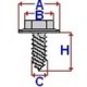 Clema tapiţerie ROMIX pentru BMW 3 (E46), 5 (E34, E39, E60, E61) - 2 buc. compartiment portbagaj, surub cutie instrumente