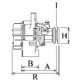 Alternator HC-CARGO 14V 70A pentru TOYOTA HIACE IV HILUX VI 2.4D 08.95-01.02, Diametru 74.5mm, Lungime 230mm