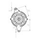 Alternator HC-CARGO 14V 110A pentru DACIA DUSTER, LOGAN, SANDERO, RENAULT GRAND SCENIC II, MEGANE II, LAGUNA II, 181mm 56mm