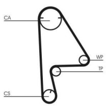 Curea de distributie CONTITECH