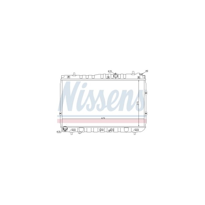 Radiator, racire motor NISSENS