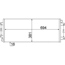 Condensator, climatizare MAHLE