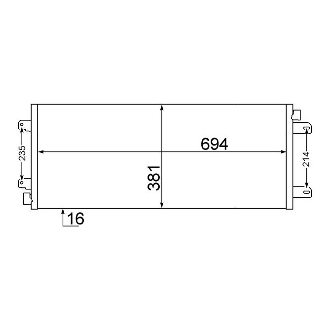 Condensator, climatizare MAHLE