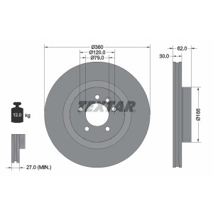 Disc frana TEXTAR