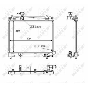 Radiator, racire motor NRF